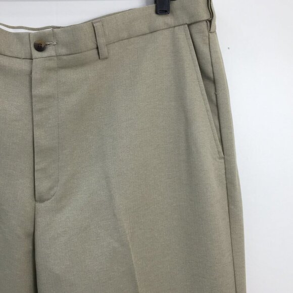 Haggar Mens Khaki Dress Pant Bundle of 2 Size 38x31 EXCELLENT Condition - Picture 9 of 12
